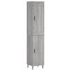 vidaXL Highboard Grey Sonoma 34,5x34x180 cm Engineered Wood