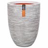 Capi Vase Nature Rib Elegant Low 46x58 cm Ivory PKOFI783
