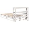 vidaXL Bed Frame without Mattress White 75x190 cm Small Single Solid Wood Pine