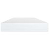 vidaXL Bookshelf Boards 4 pcs High Gloss White 80x10x1.5 cm Engineered Wood