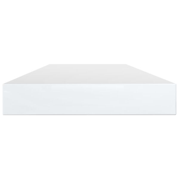 vidaXL Bookshelf Boards 4 pcs High Gloss White 80x10x1.5 cm Engineered Wood