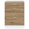 vidaXL Kitchen Base Cabinet Lyon Artisan Oak Engineered Wood