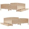 vidaXL Bed Frame without Mattress 160x200 cm Solid Wood Pine
