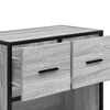 vidaXL Bedside Cabinet Grey Sonoma 60x31x60 cm Engineered Wood and Metal