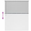 vidaXL Window Blind with Curtains Manual Silver Aluminium