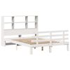 vidaXL Bookcase Bed without Mattress White 120x200cm Solid Wood Pine