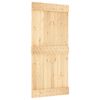 vidaXL Sliding Door with Hardware Set 95x210 cm Solid Wood Pine