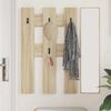 vidaXL Wall-Mounted Coat Rack Wall-mounted Sonoma Oak 65 x 3 x 100 cm
