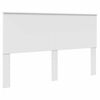vidaXL Bed Frame with Headboard White 160 x 200 cm Engineered Wood
