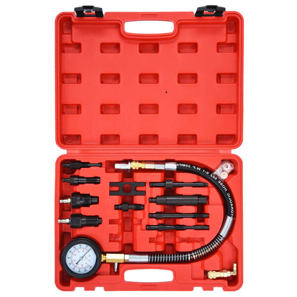 vidaXL 12 Piece Diesel Compression Gauge Test Kit