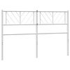 vidaXL Metal Headboard White 120 cm