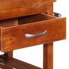 vidaXL Kitchen Trolley 100x48x89 cm Solid Acacia Wood