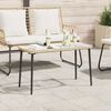 vidaXL Garden Table Natural 80 x 40 x 45.5 cm Poly rattan