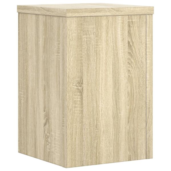vidaXL Plant Stands 2 pcs Sonoma Oak 25x25x35 cm Engineered Wood