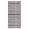 vidaXL Hand Towels "FROGN" 10 pcs Grey 50x100 cm 360 gsm