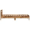 vidaXL Bed Frame Old Wood 203 x 95 x 70 cm Engineered Wood