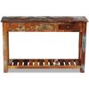 vidaXL Console Table Solid Reclaimed Wood 120x30x76 cm