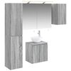 vidaXL Bathroom Cabinet Set 5 pcs Grey Sonoma Engineered Wood