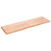 vidaXL Table Top Light Brown 200x60x(2-6)cm Treated Solid Wood Live Edge