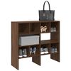 vidaXL Shoe Racks 2 pcs Stackable Brown Oak 89.5x30x40 cm