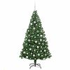 vidaXL Artificial Christmas Tree with 300 LEDs with Stand Green 180 cm