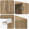 vidaXL Storage Cabinet 3 pcs Artisan Oak