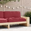 vidaXL Pallet Cushion for suitable for Seat Wine Red 120 x 80 x 12 cm