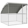 vidaXL Chicken Cage Silver 2 x 2 x 2 m Galvanised Steel