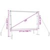 vidaXL Projection Screen with Stands 120 Inch 16:9