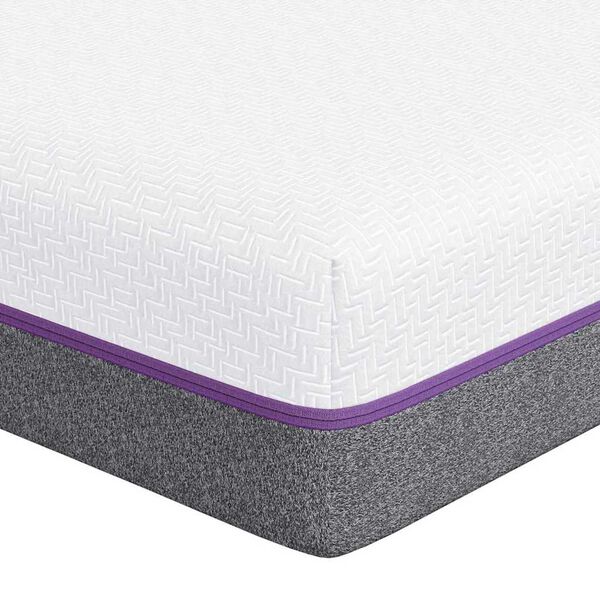 vidaXL Mattress White and Grey 80 x 200 cm Memory Foam