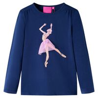 Kids' T-shirt with Long Sleeves Navy 92