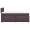 vidaXL Box Spring Bed with Mattress Dark Brown 120x190 cm Fabric