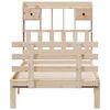 vidaXL Bookcase Bed without Mattress 90x190 cm Single Solid Wood Pine