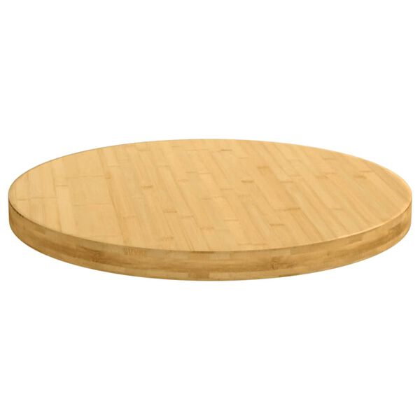 vidaXL Table Top &Oslash;80x4 cm Bamboo