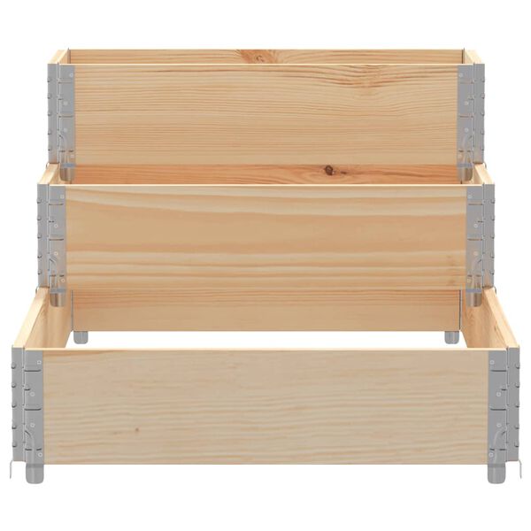 vidaXL 3-Tier Raised Bed 120x80 cm Solid Wood Pine