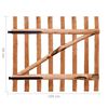 vidaXL Single Fence Gate Impregnated Hazel Wood 100x90 cm