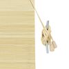 vidaXL Roller Blind with Curtains Manual Nature 100 x 160 cm Bamboo