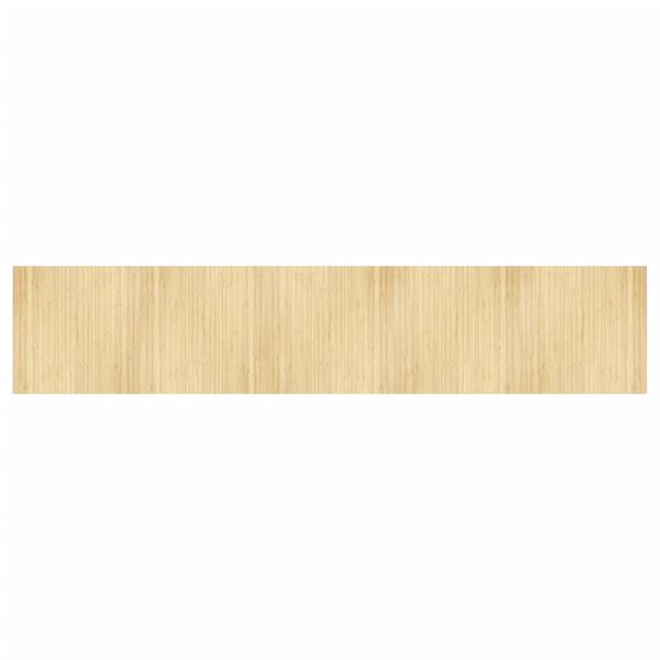 vidaXL Rug Rectangular Light Nature 100x500 cm Bamboo