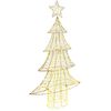 vidaXL Christmas Tree 160 LEDs Warm white 151 cm PET