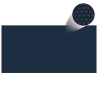 vidaXL Floating PE Solar Pool Film 1000x500 cm Black and Blue