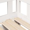 vidaXL Daybed with Trundle and Drawers without Mattress White 90x200 cm