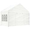 vidaXL Gazebo with Roof White 6.69x4.08x3.22 m Polyethylene