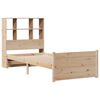 vidaXL Bookcase Bed without Mattress 90x200cm Solid Wood Pine