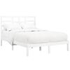 vidaXL Bed Frame without Mattress White Solid Wood 160x200 cm