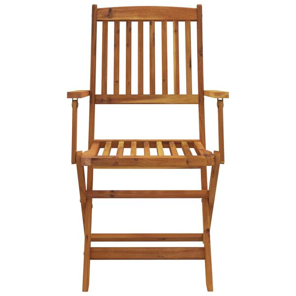 vidaXL 7 Piece Folding Garden Dining Set Solid Acacia Wood