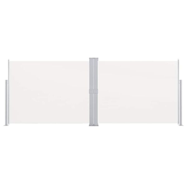 vidaXL Retractable Side Awning Cream 140x1000 cm