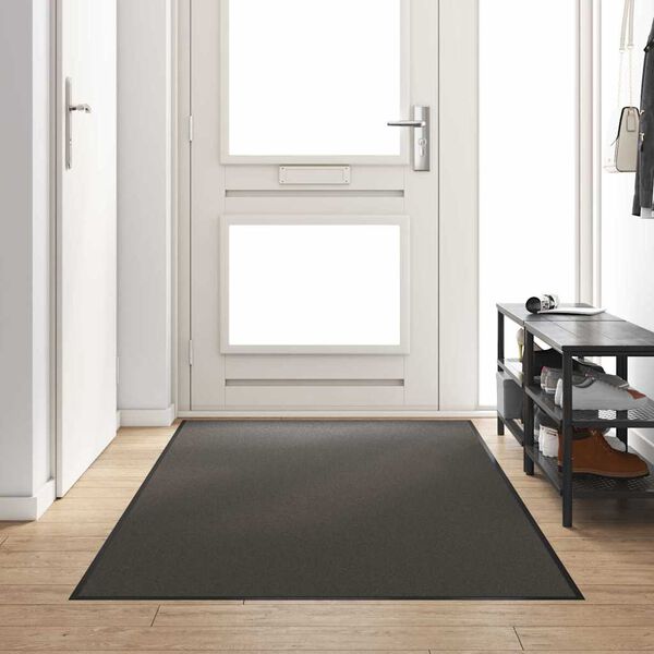 vidaXL Doormat Anthracite and Black 120 x 300 cm Polyamide and PVC
