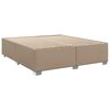 vidaXL Box Spring Bed with Mattress Cappuccino 180x200 cm Faux Leather