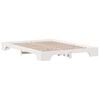 vidaXL Bed Frame White 160 x 200 cm Solid Pine Wood