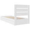 vidaXL Storage Bed with Headboard White 90 x 200 cm Engineered Wood